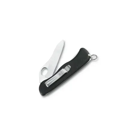 Нож Victorinox Sentinel One Hand belt-clip, 111 мм, 5 функций, с фиксатором лезвия, черный