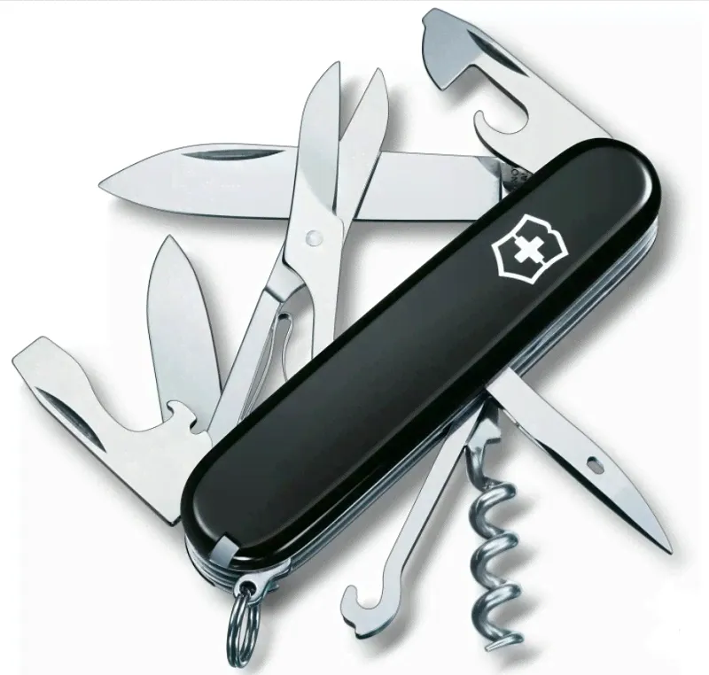 Нож VICTORINOX Climber (1.3703) многофункциональный черный-0