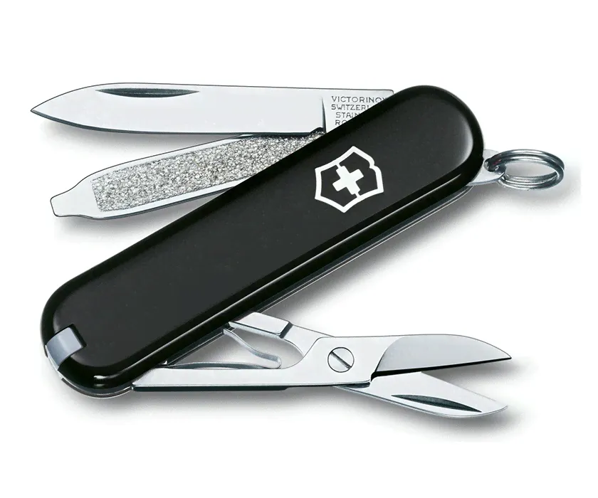 Нож-брелок Victorinox Classic SD 0.6223.3 (58 мм, черный)-0