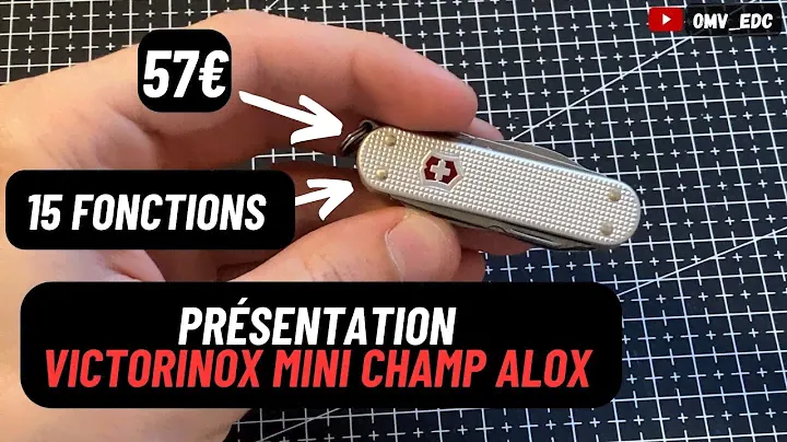 VICTORINOX MINI CHAMP ALOX présentation - un petit champion en alox !