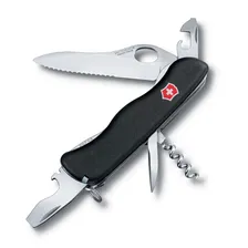 Нож для спецслужб с фиксатором лезвия Victorinox NOMAD One Hand 111 мм, черный 0.8353.MW3