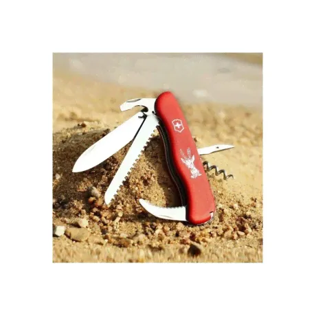 Нож Victorinox Hunter, 111 мм, 12 функций, с фиксатором лезвия, красный-3