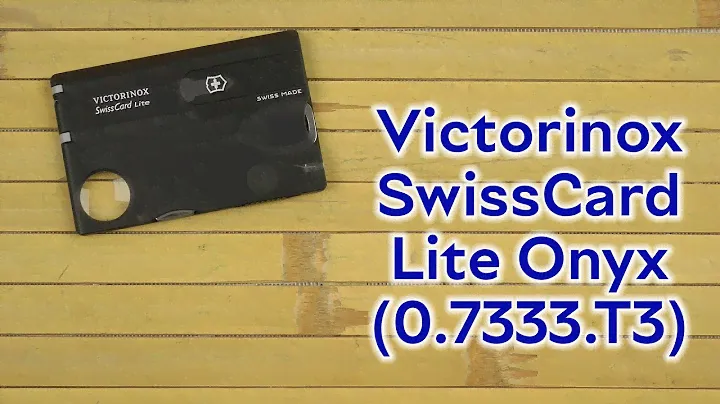 Розпаковка Victorinox SwissCard Lite Onyx (0.7333.T3)