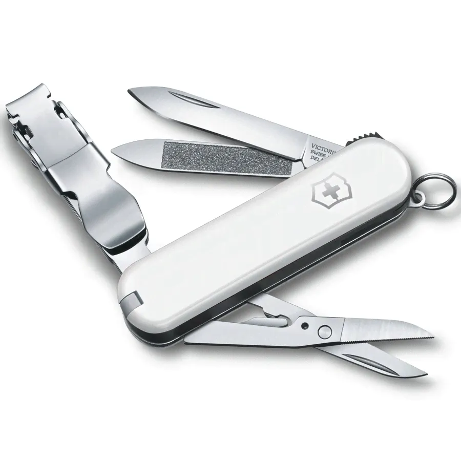 Нож перочинный 65мм Victorinox Nail Clip 580 - Белый (0.6463.840)-0