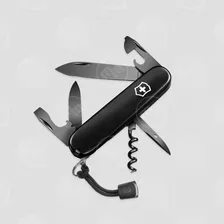 Нож швейцарский многофункциональный складной Victorinox «Spartan Onyx Black», 12 функций, длина клинка: 7.0 см, 1.3603.31P, VICTORINOX