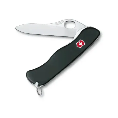 Нож Victorinox Sentinel One Hand belt-clip, 111 мм, 5 функций, с фиксатором лезвия, черный-2