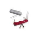 Нож Victorinox Picknicker, 111 мм, 11 функций, с фиксатором лезвия, красный