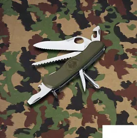 Нож перочинный Victorinox Military, пластик/сталь, зеленый (0.8461.MW4DE)-0