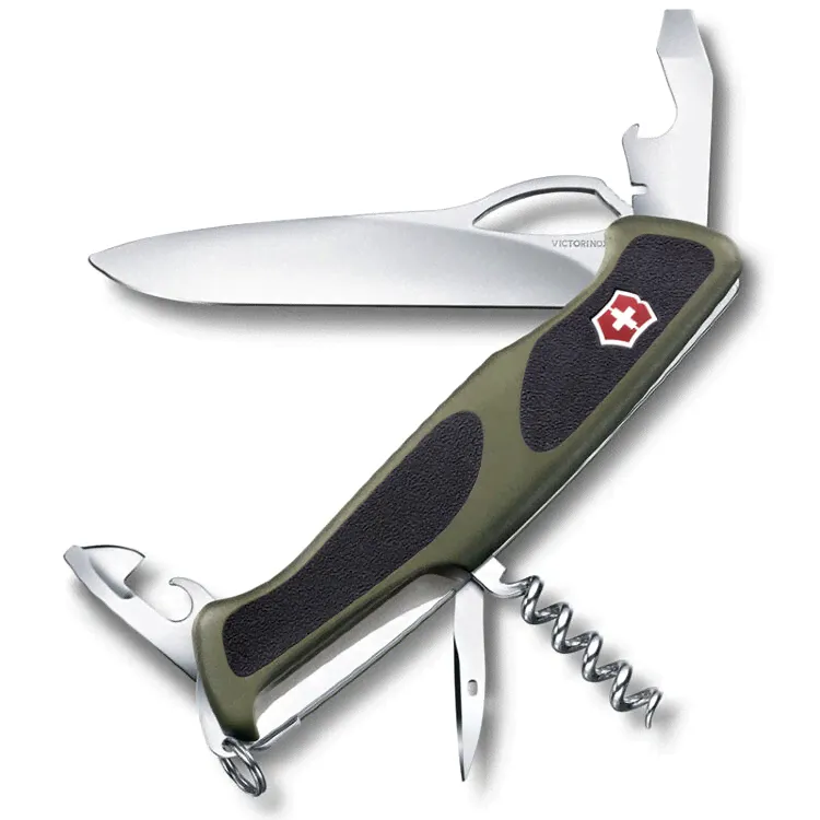 Нож многофункциональный Victorinox 0.9553.MC4 RangerGrip 61 черно-зеленый