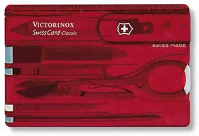 0.7100.T, Швейцарская карточка Victorinox SwissCard, красная-0