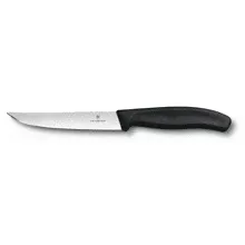 VICTORINOX Нож для стейка и пиццы VICTORINOX SwissClassic "Gourmet", 12 см, чёрный