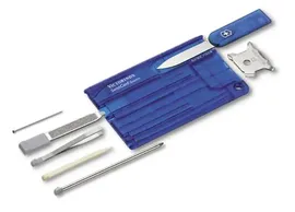 Швейцарская карточка Victorinox SwissCard Quattro Sapphire синяя