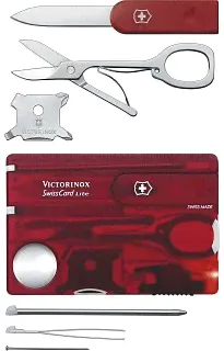 Карта Victorinox SwissCard Lite Швейцарская с инструментами красн.-2