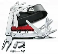Мультитул Victorinox SwissTool Plus, 39 функций, пластик/сталь, серебристый (3.0339.L)