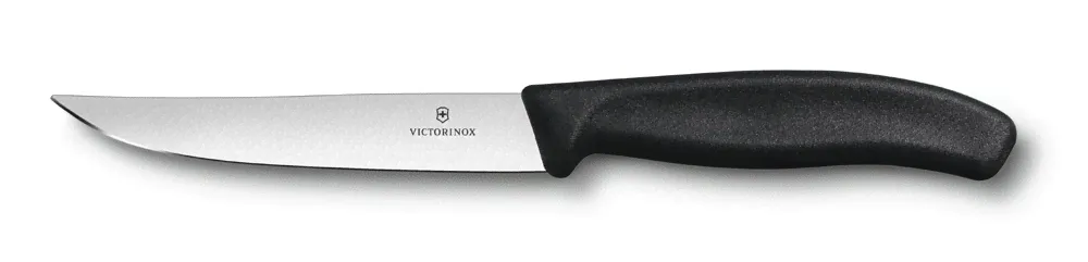 Нож для стейка и пиццы VICTORINOX SwissClassic "Gourmet", 12 см, чёрный-0