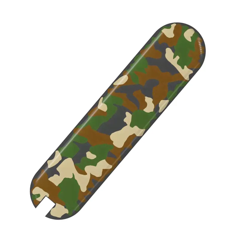Задняя накладка для ножей Victorinox 58 мм, пластиковая, зелёный камуфляж-0