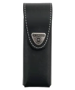 Victorinox Чехол кожаный черный в Блистере-0