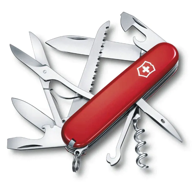 Нож Victorinox Huntsman, 91 мм, 15 функций полупрозрачный 1.3713.T