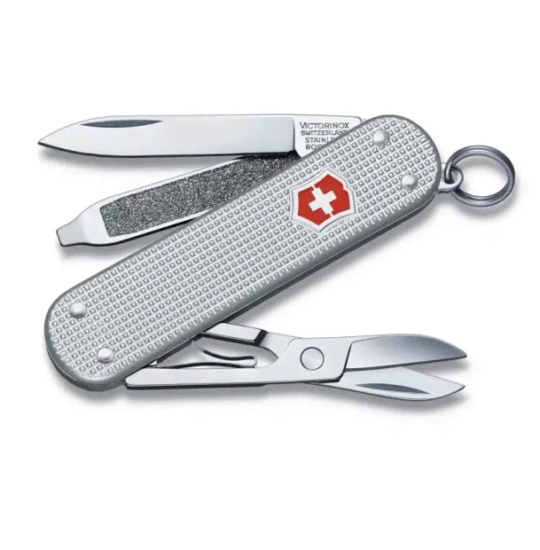 Нож-брелок Victorinox Classic, 58 мм, 5 функций, серебристый 0.6221.26
