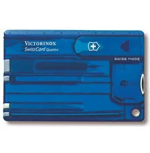 Швейцарская карточка SwissCard Quattro синяя Victorinox 0.7222.T2