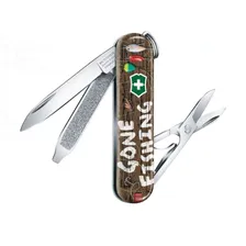Нож-брелок Victorinox Classic LE 2020, 58 мм, 7 функций, Gone Fishing