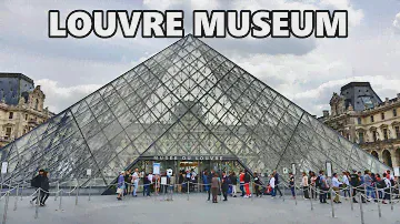 LOUVRE MUSEUM - PARIS , BIGGEST MUSEUM IN THE WORLD 4K