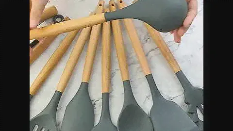11 piece silicone kitchen utensil set