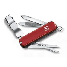 Нож-брелок Victorinox Classic Nail Clip 580, 65 мм, 8 функций, красный