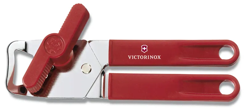 Консервный нож VICTORINOX универсальный, сталь/пластик, красный-0