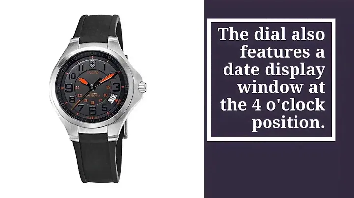 Victorinox Swiss Army Base Camp Steel Quartz Black Rubber Strap Men’s Watch Black Dial Date 241464