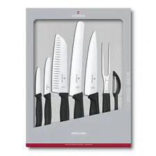 Набор кухонных ножей Victorinox Swiss Classic черный 7 пр