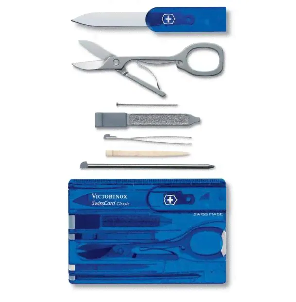 Швейцарская карточка Victorinox SwissCard, синяя 0.7122.T2-0