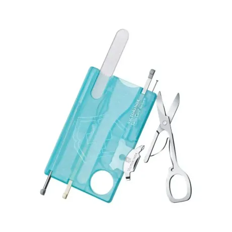 Мультитул швейцарская карточка Victorinox SwissCard Nailcare 0.7240.T21, голубой-0