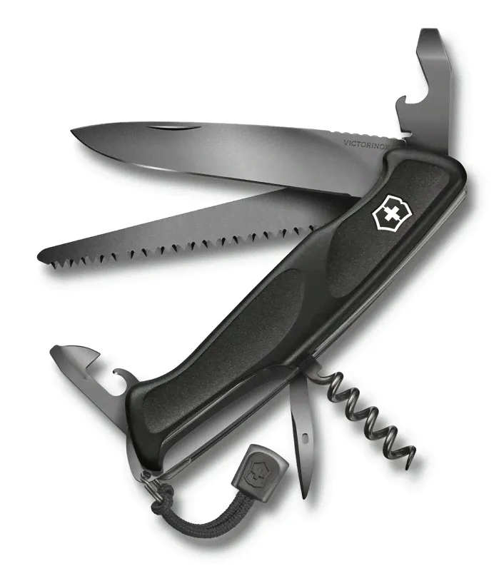 Нож перочинный RangerGrip 55 Onyx Black VICTORINOX 0.9563.C31P-0