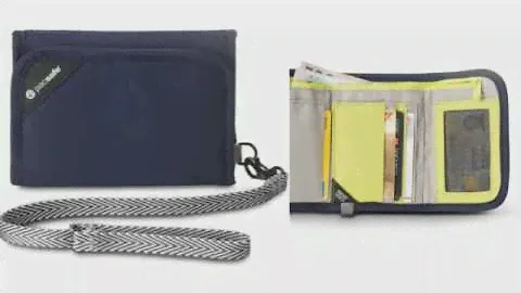 Pacsafe RFIDsafe V125 RFID-Blocking Tri-fold Wallet- LuggageFactory.com DONE