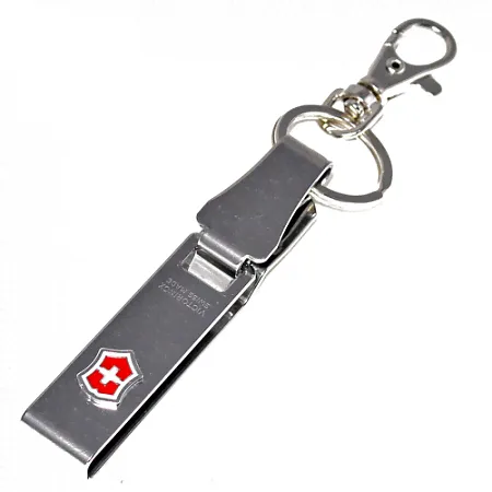 Подвеска для ножа VICTORINOX "Multiclip"на ремень , с караб. и кольцом для ключей, метал-0