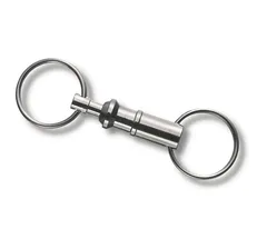 Карабин для ключей VICTORINOX, с 2 кольцами, никелированный, арт. GS4.1835