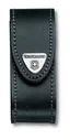 Чехол на ремень VICTORINOX для перочинных ножей 91 мм толщиной 2-4 уровня, на липучке, кожаный, чёрный