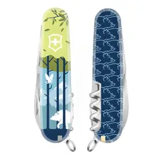 Нож перочинный Victorinox Spartan "Охота на вепря" (1.3603.7R2-05) 91мм 12функций синий/рисунок карт.коробка