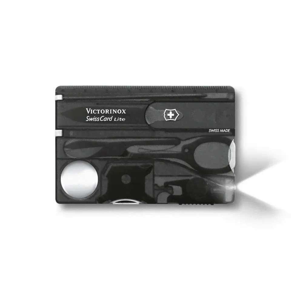 Швейцарская карта Victorinox Swiss Card Lite (0.7333.T3) 13 функций Черный