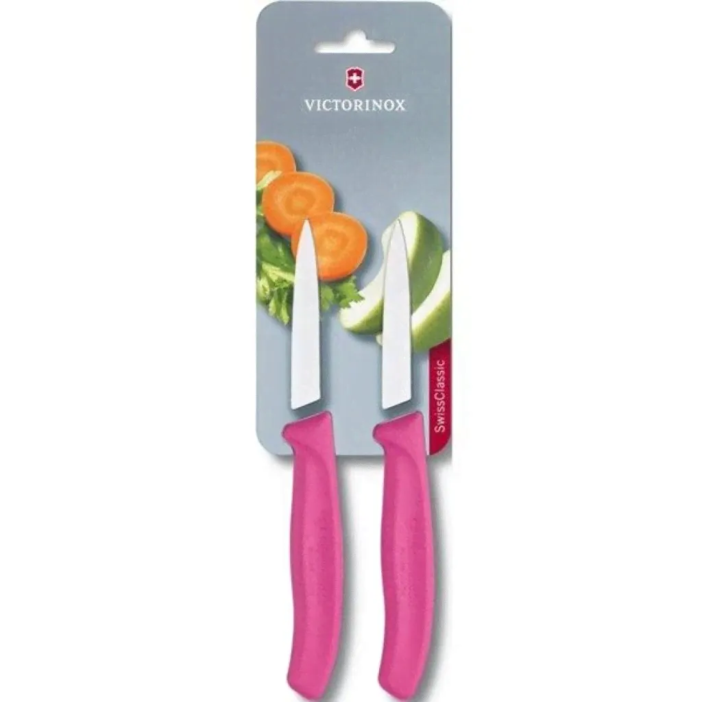Набор кухонный, 2 предмета, лезвие прямое, розовый Victorinox-4