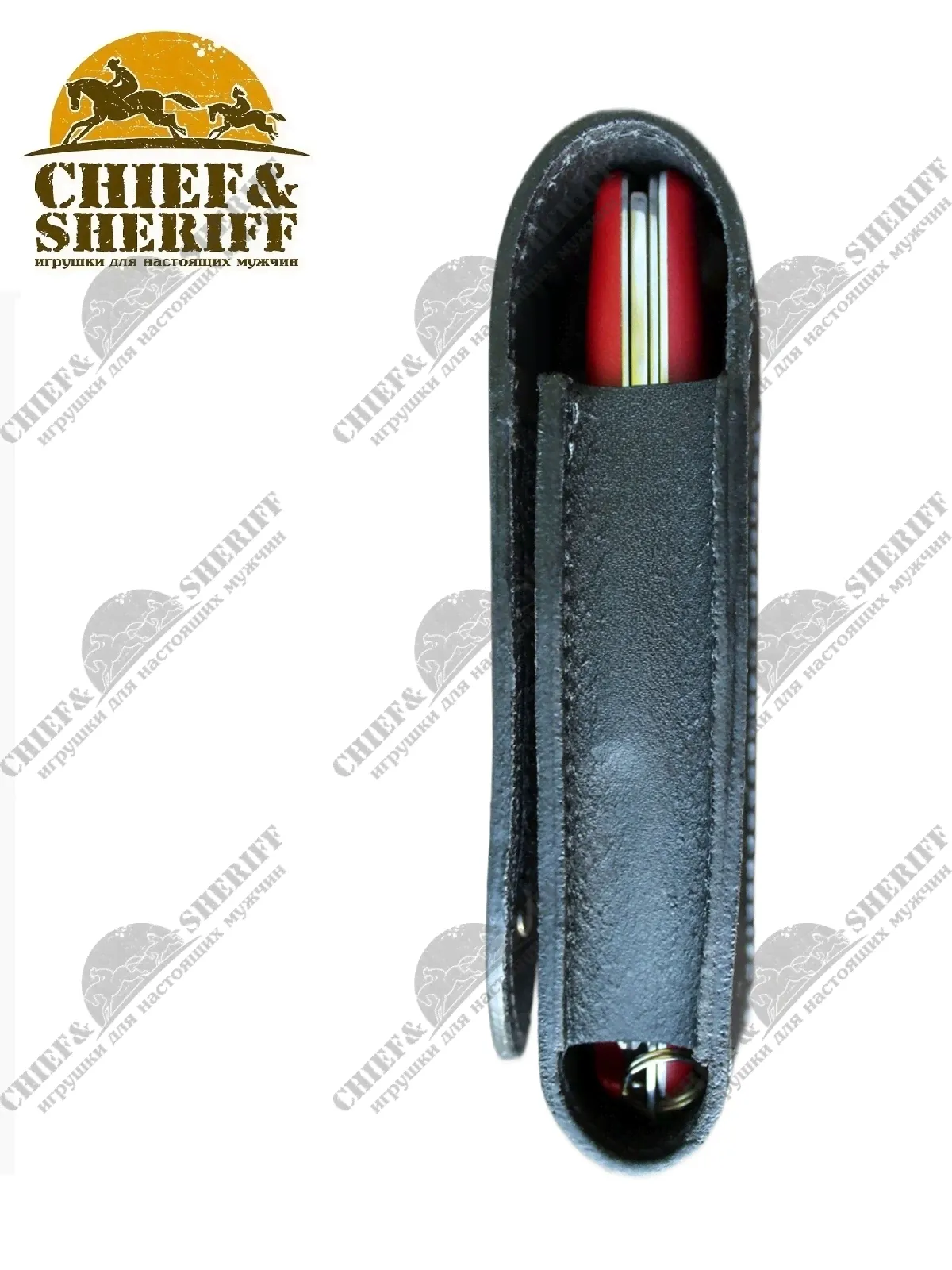 Чехол для ножей Victorinox Ranger Grip, черный, кожа, 4.0505.L, купить в интернет-магазине с доставкой по Москве и России-0