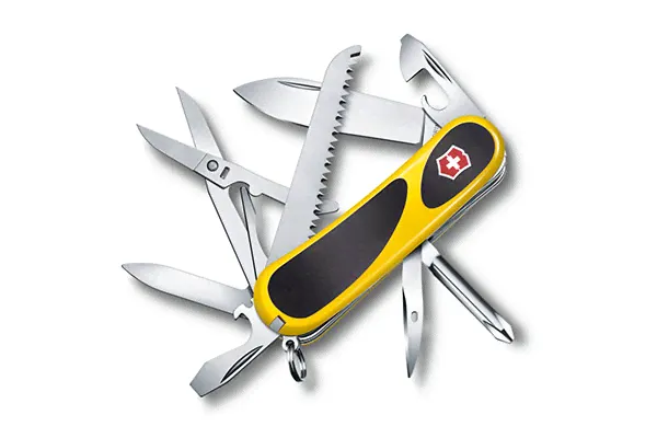 Нож Victorinox EvoGrip S18, 2.4913.SC8, 85 мм, 15 функций, желтый.-0