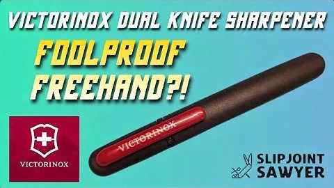 Victorinox Dual Knife Sharpener 4.3323 - Foolproof & Idiot-Proof Freehand Sharpening for Beginners?!