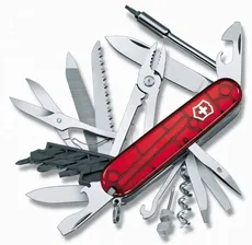 Victorinox Офицерский нож CYBERTOOL 41 91 мм. полупрозрачный красный 1.7775.T