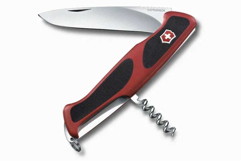 Нож Victorinox RangerGrip 52, 0.9523.C, 130 мм, 5 функций, красный.-1