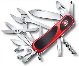 Нож перочинный Victorinox EvoGrip S557, пластик/сталь, красный/черный (2.5223.SC)
