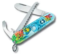 0.2373.E1 Victorinox My first victorinox Dolphin Edition (0.2373.E1) 84мм 9функций голубой/рису