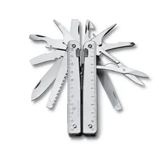 Мультитул Victorinox SwissTool, сталь X50CrMoV15, рукоять нержавеющая сталь, серый