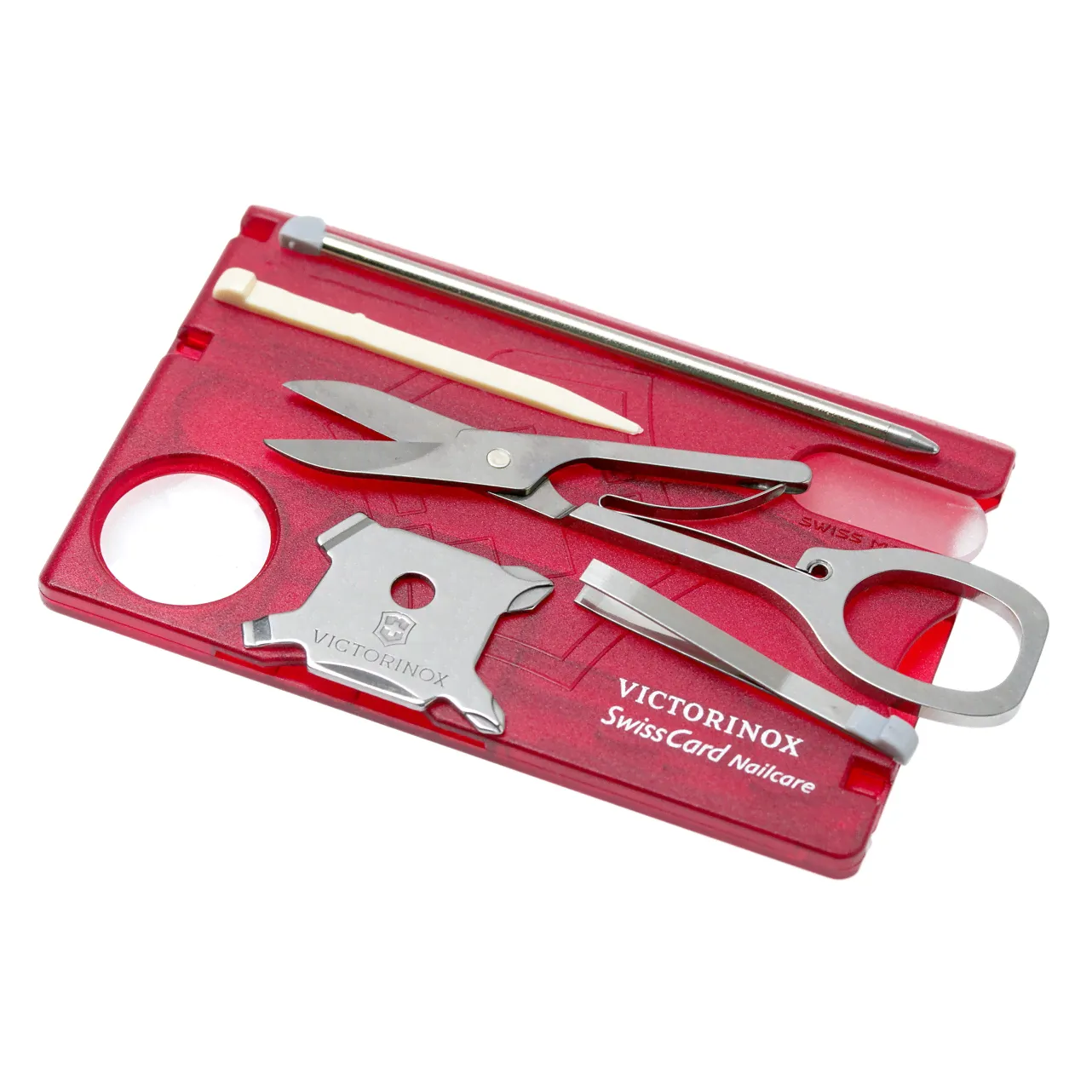 Швейцарская карта Victorinox SwissCard Nailcare, сталь X50CrMoV15, красный-4